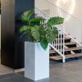 Pottery Pots Essential Bouvy vierkante plantenbak hoog mat wit detail